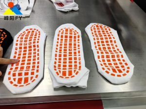 Anti-slip silicone screen printing ink for socks