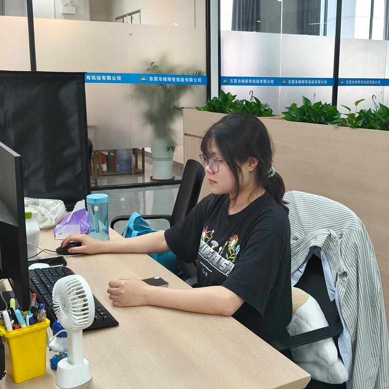 Sales Assistant Cathy Chen at FY Silicone