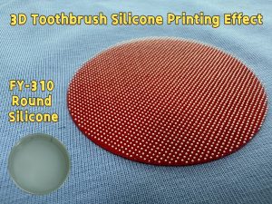 round silicone ink Toothbrush effect for clothing