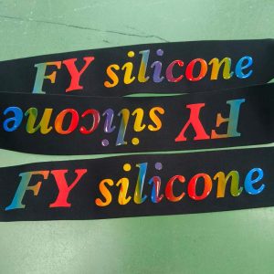 Elastic Silicone Belt Ribbon Webbing Gradient Color Printing