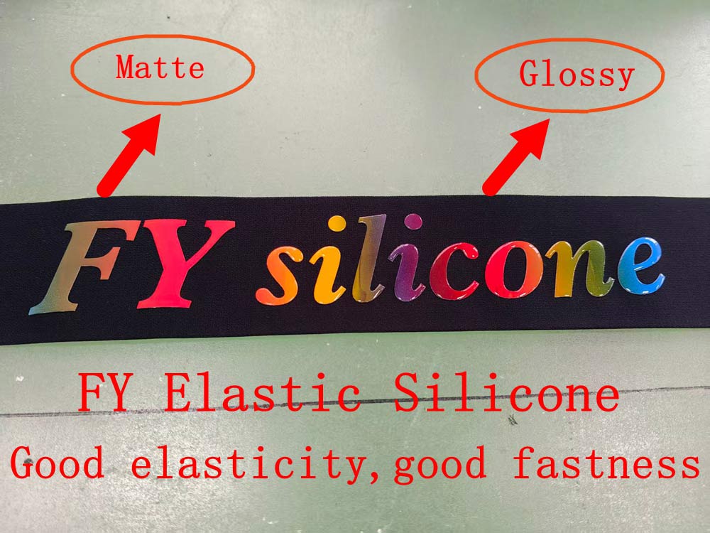 Elastic Silicone Belt Ribbon Webbing Gradient Color Printing