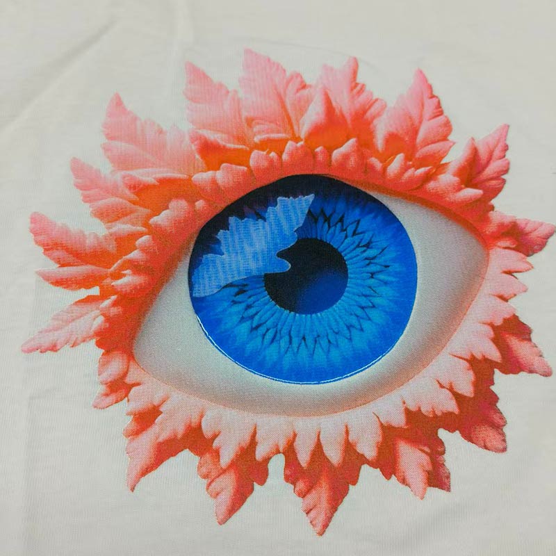 glossy silicone ink printing on cotton fabric