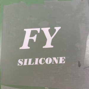 Silicone screen printing on fluorine-coated waterproof fabric